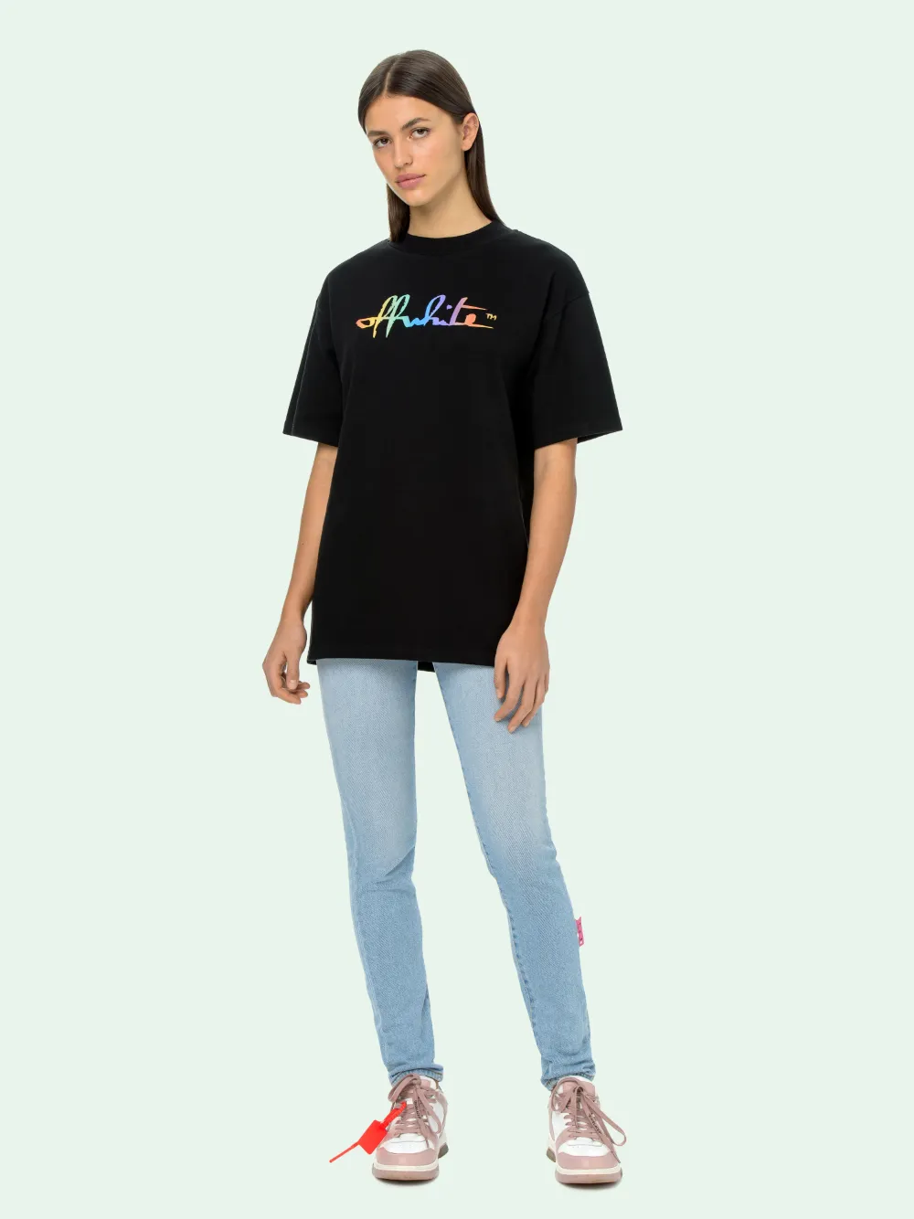 off white rainbow shirt