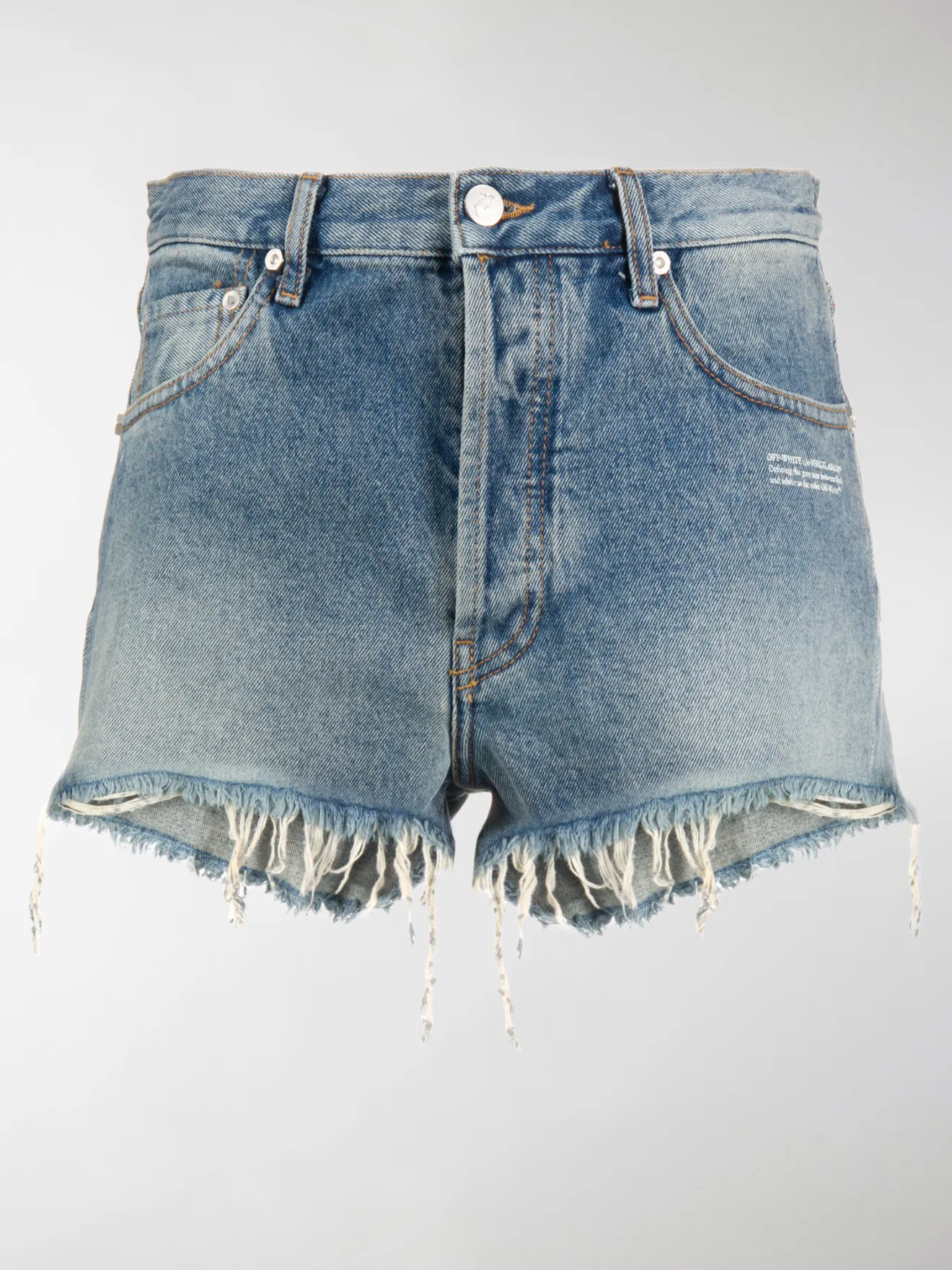 raw hem jean shorts