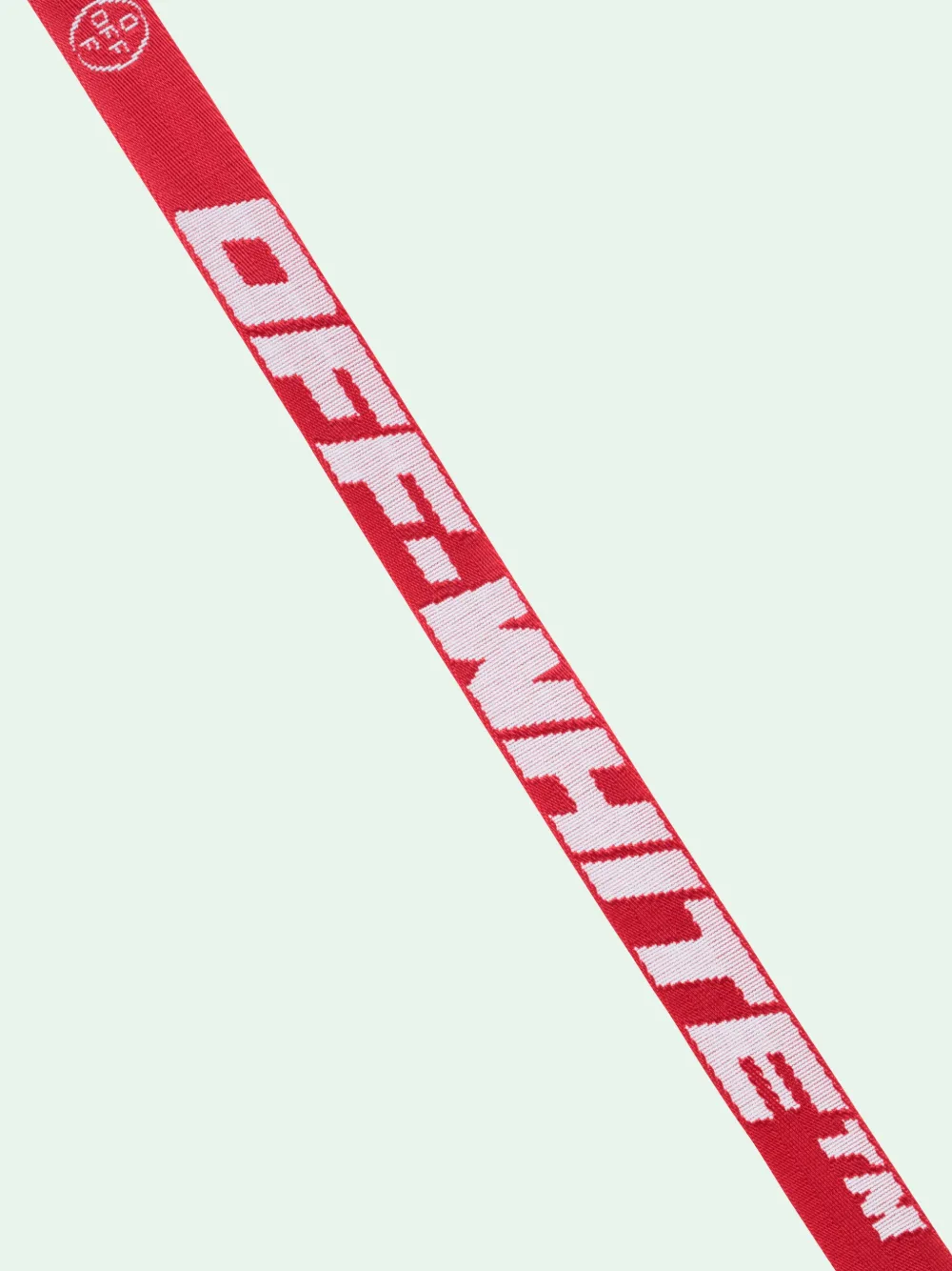 off white red belt