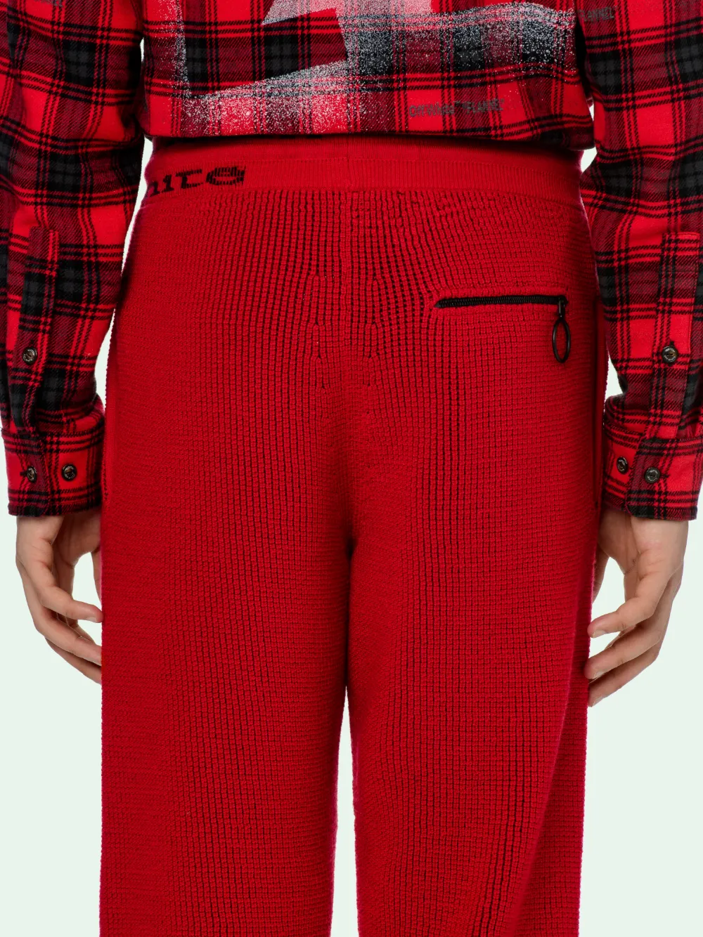 RED SLOUCH PANTS