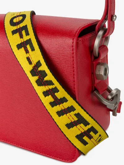 off white bag strap yellow