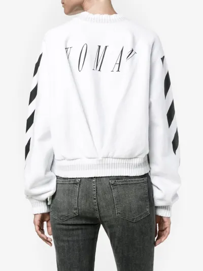 off white rose sweatshirt
