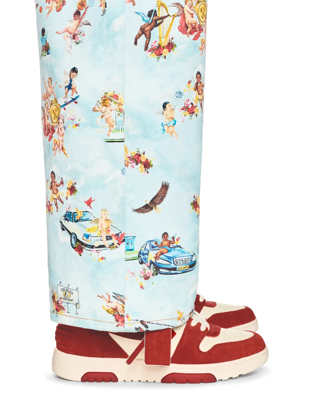 ROT/WEIßE OUT OF OFFICE WILDLEDER-SNEAKER