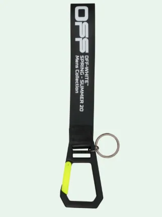 Off white keychain on sale rubber