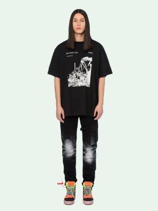 Off white ruined cheap factory t shirt