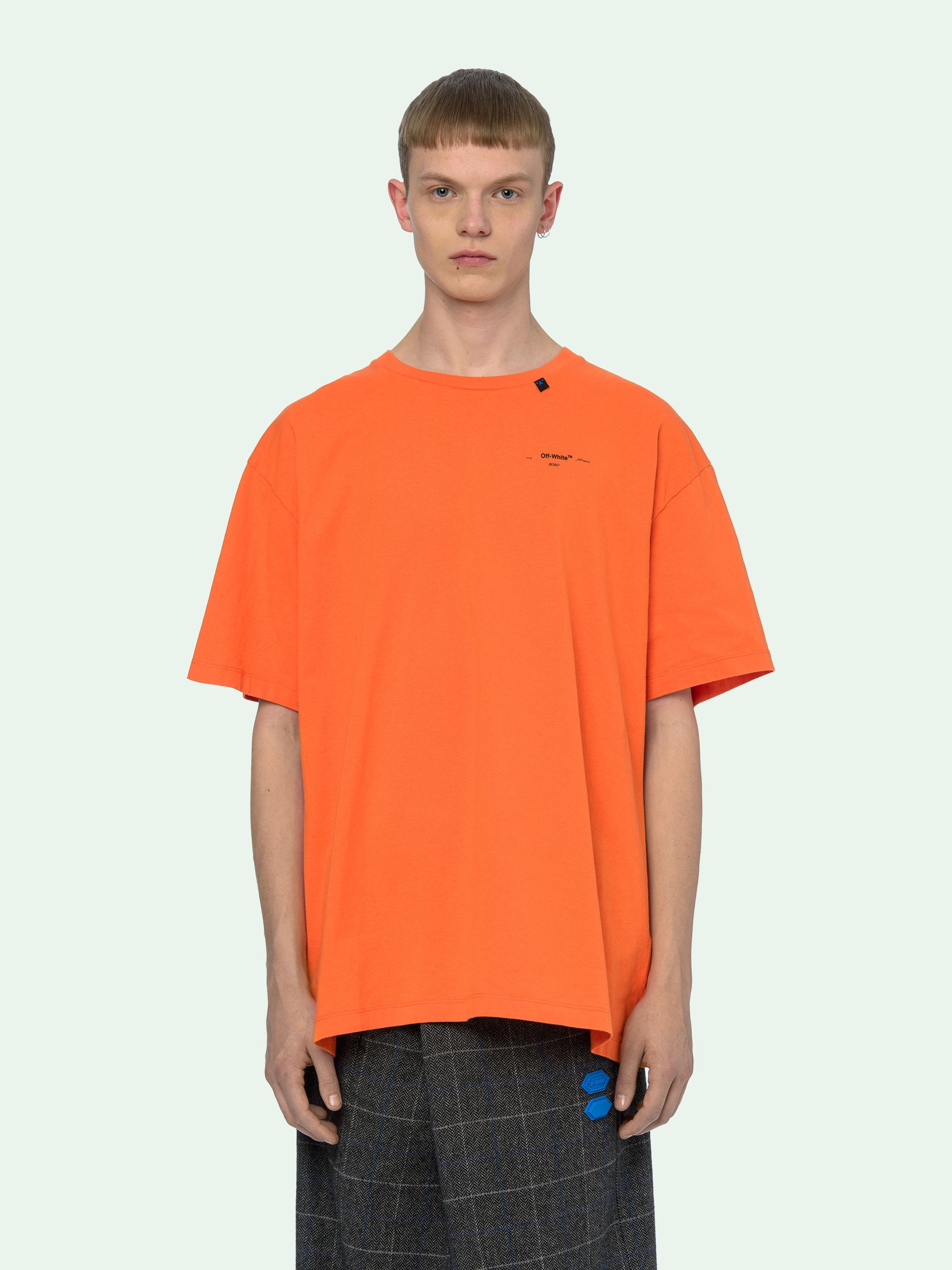 off white orange t shirt