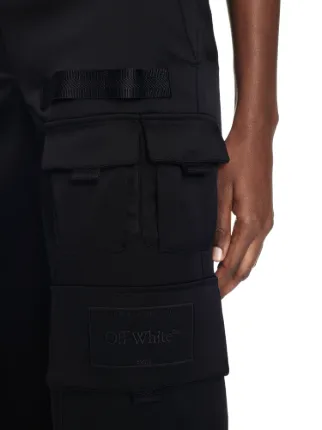 VIP【関税送料無料】希少 OFF-WHITE BLACK CARGO PANTS Satin Toybox Cargo Pants in black | Off-White™ Official US
