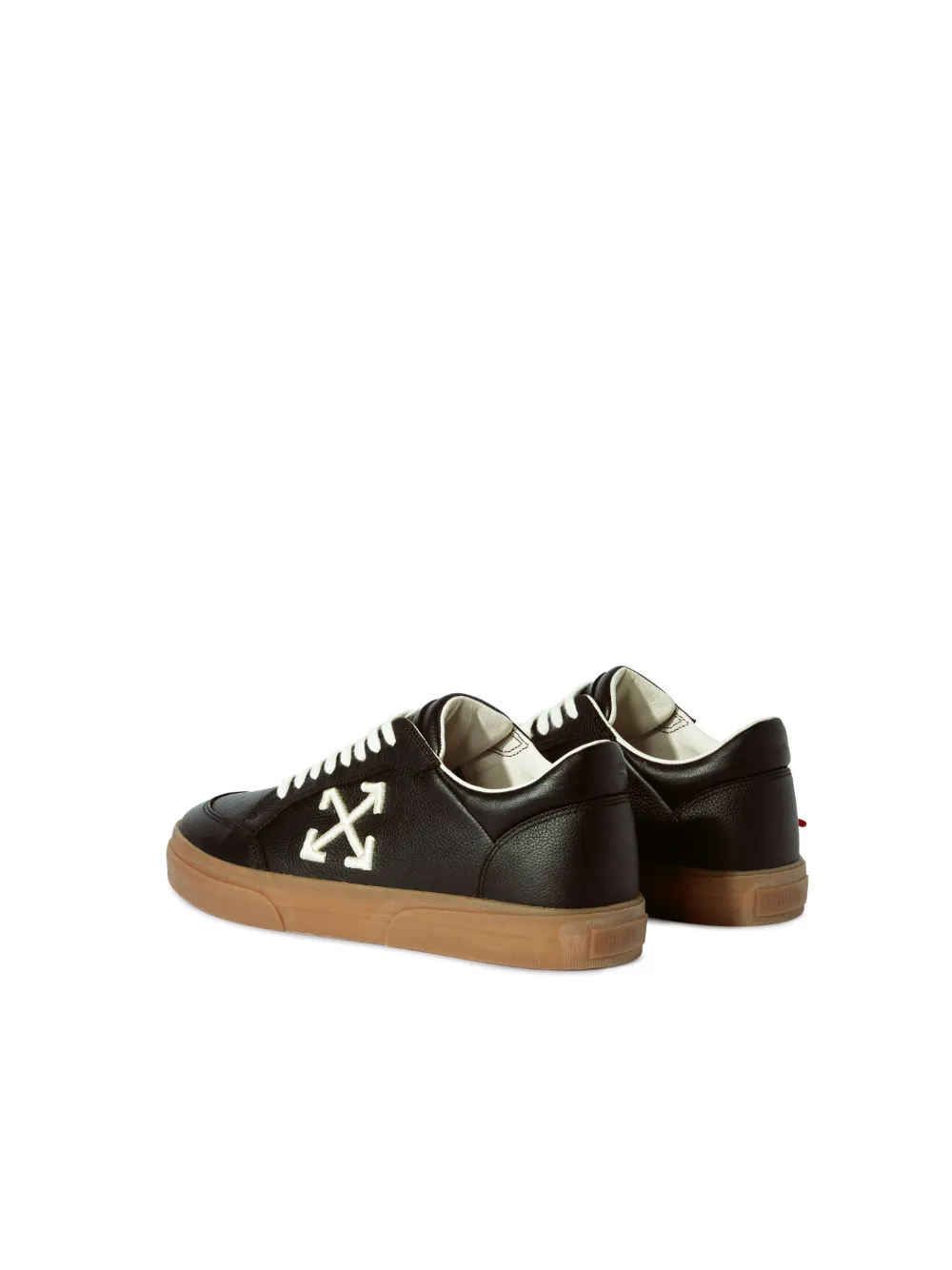SCHWARZ/ELFENBEIN VULKANISIERTES LEDERSNEAKER