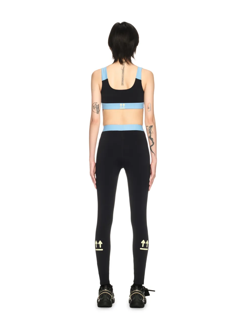 SCHWARZE COLORBLOCK LEGGINGS