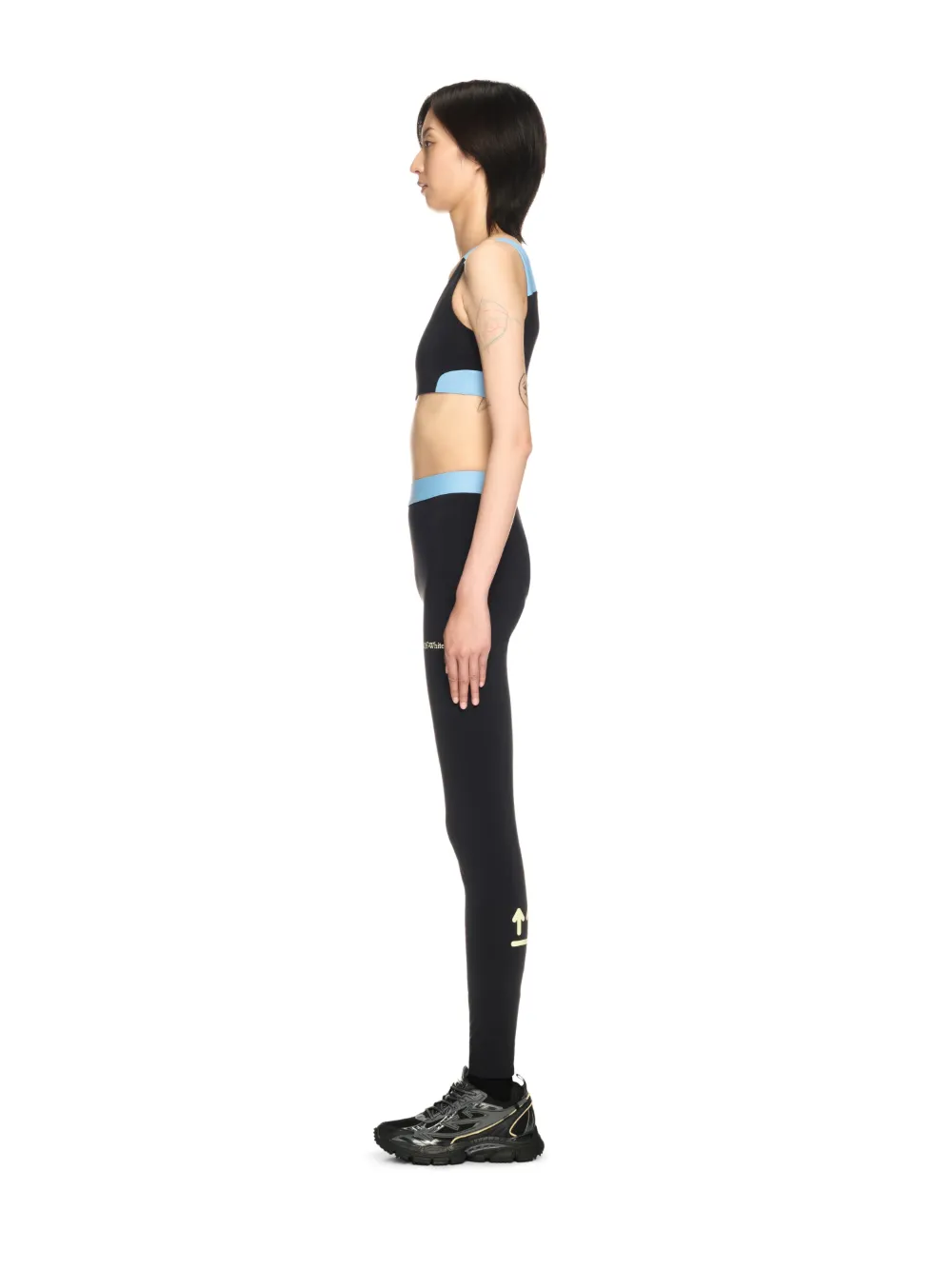 SCHWARZE COLORBLOCK LEGGINGS