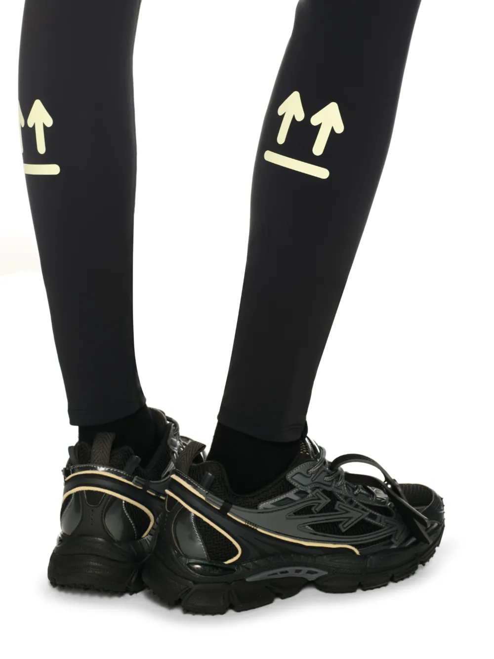 SCHWARZE COLORBLOCK LEGGINGS