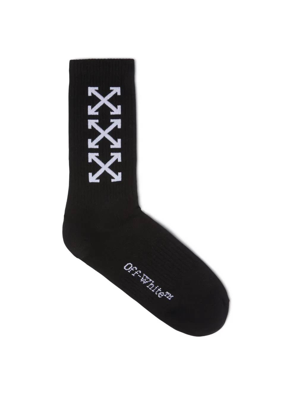 SCHWARZE LANGE SOCKEN MIT 3 PFEILEN