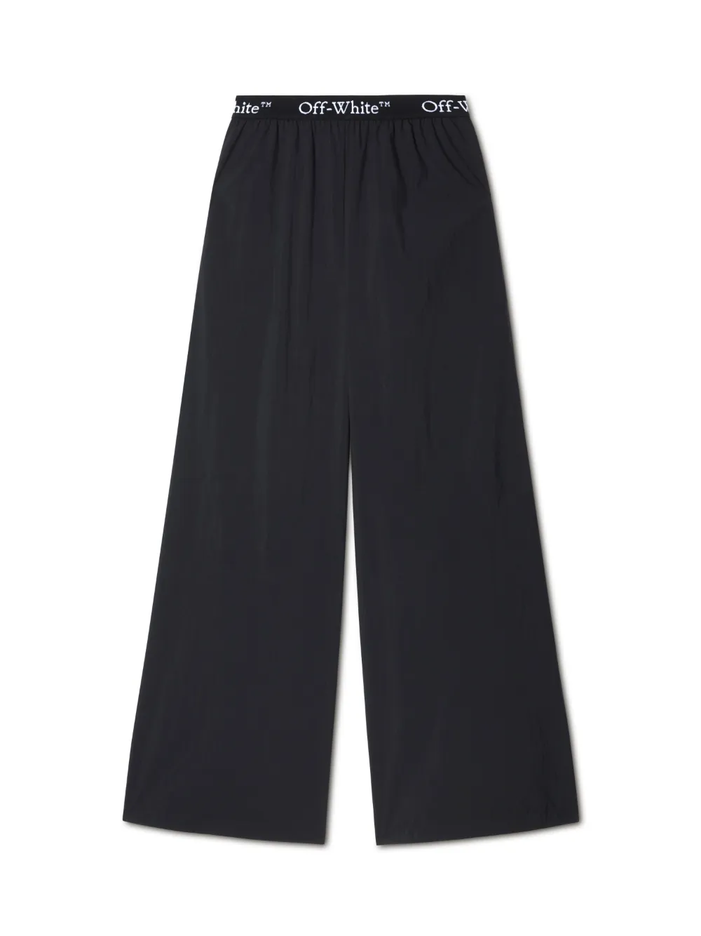 SCHWARZE NYLON-HOSE MIT LOGO-BAND