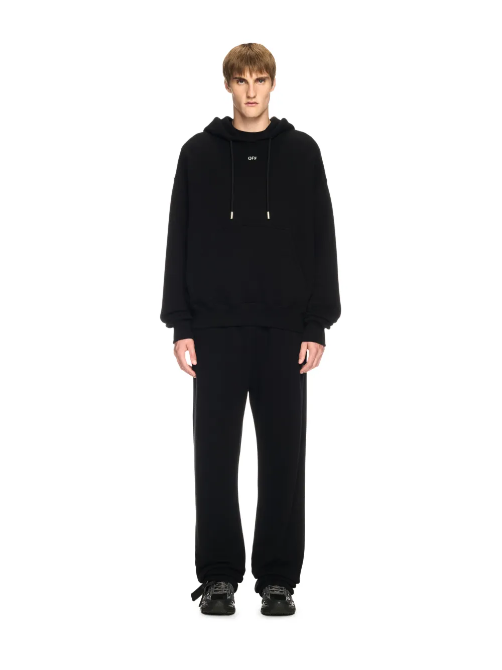 SCHWARZER VIBE HOODIE MIT PFEIL