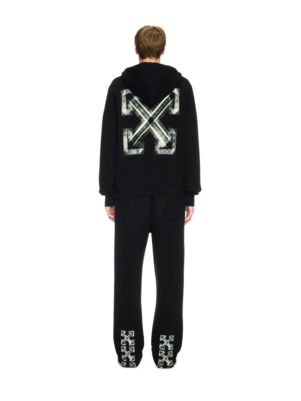 SCHWARZER VIBE HOODIE MIT PFEIL