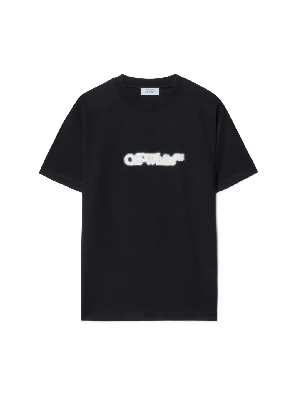 Schwarzes T-Shirt mit gesprühtem Pfeil-Motiv