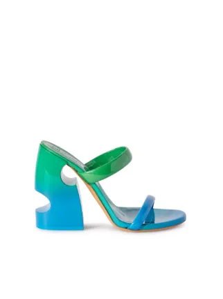 Shade Meteor Block Mule Sandal in blue Off White Official NZ