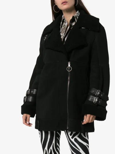 off white shearling jacket