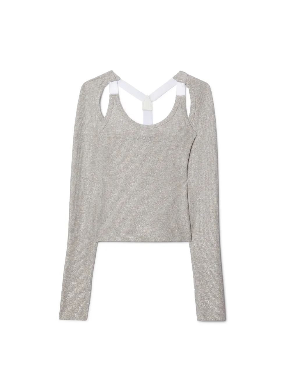 SILBERNES LUREX-HEMD