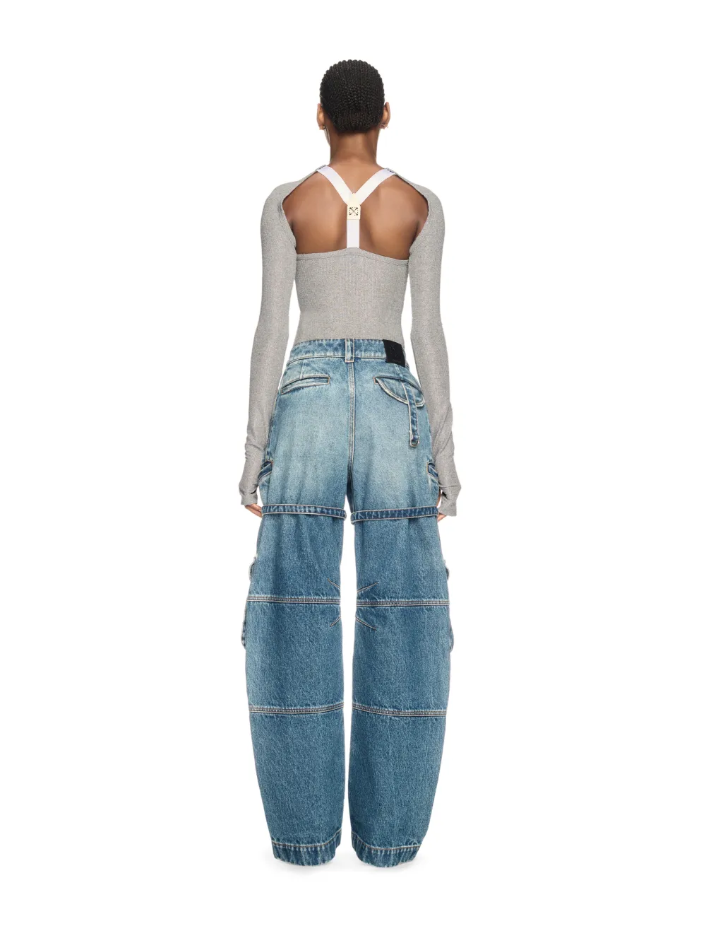 SILBERNES LUREX-HEMD