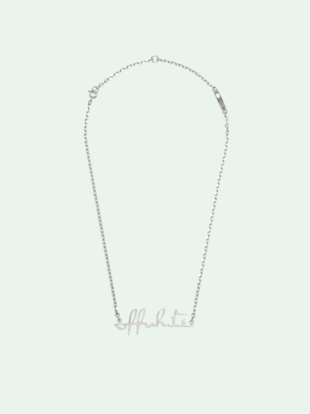 SILVER LOGO NECKLACE primary image
