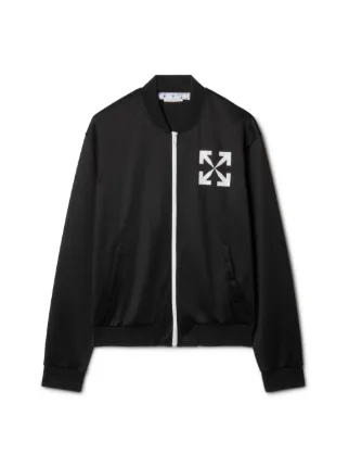 SINGLE ARROW SLIM TRACKTOP in black | Off-White™ Official RO