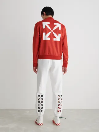 SINGLE ARROW SLIM TRACKTOP in red | Off-White™ Official PN