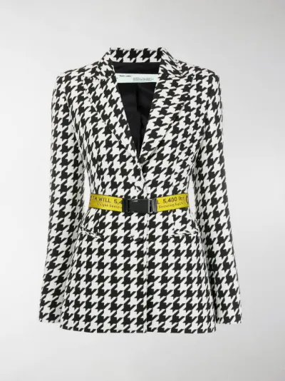 off white houndstooth