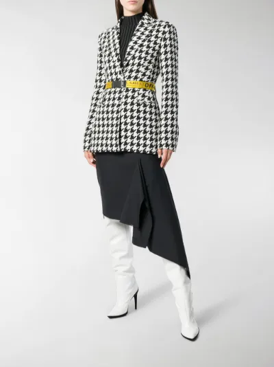 off white houndstooth jacket