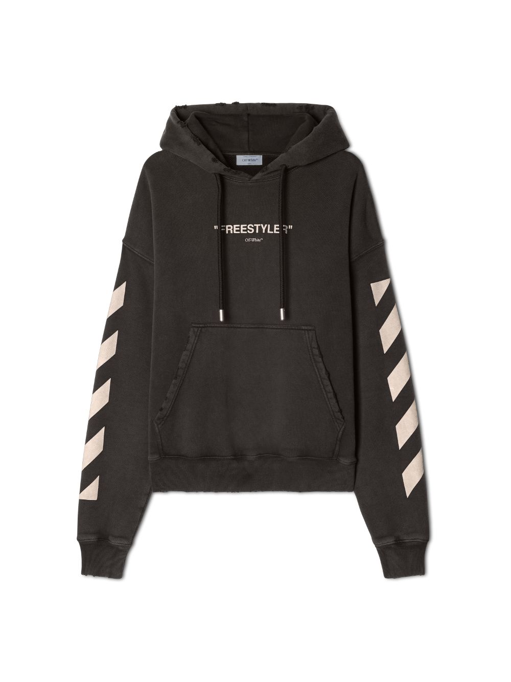 SKATE BLACK DIAG HOODIE in black Off White Official GB