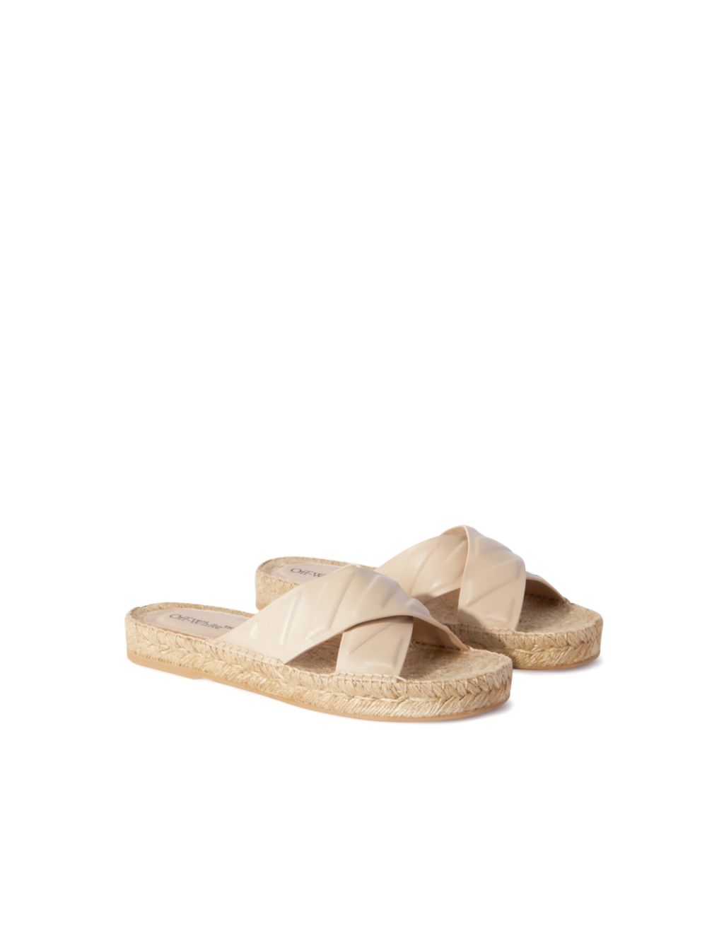 Slides in pelle con diagonali