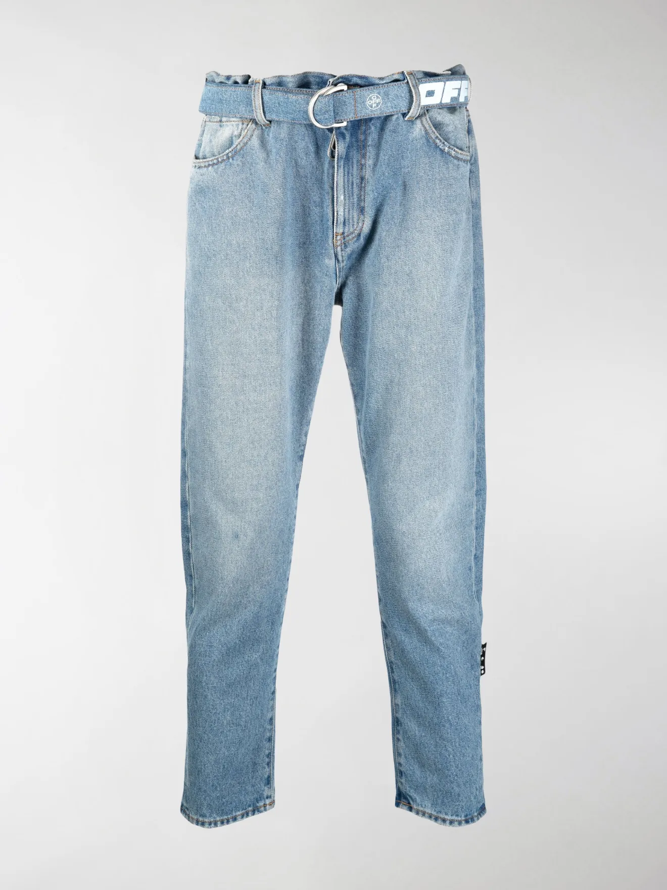 cut blue jeans