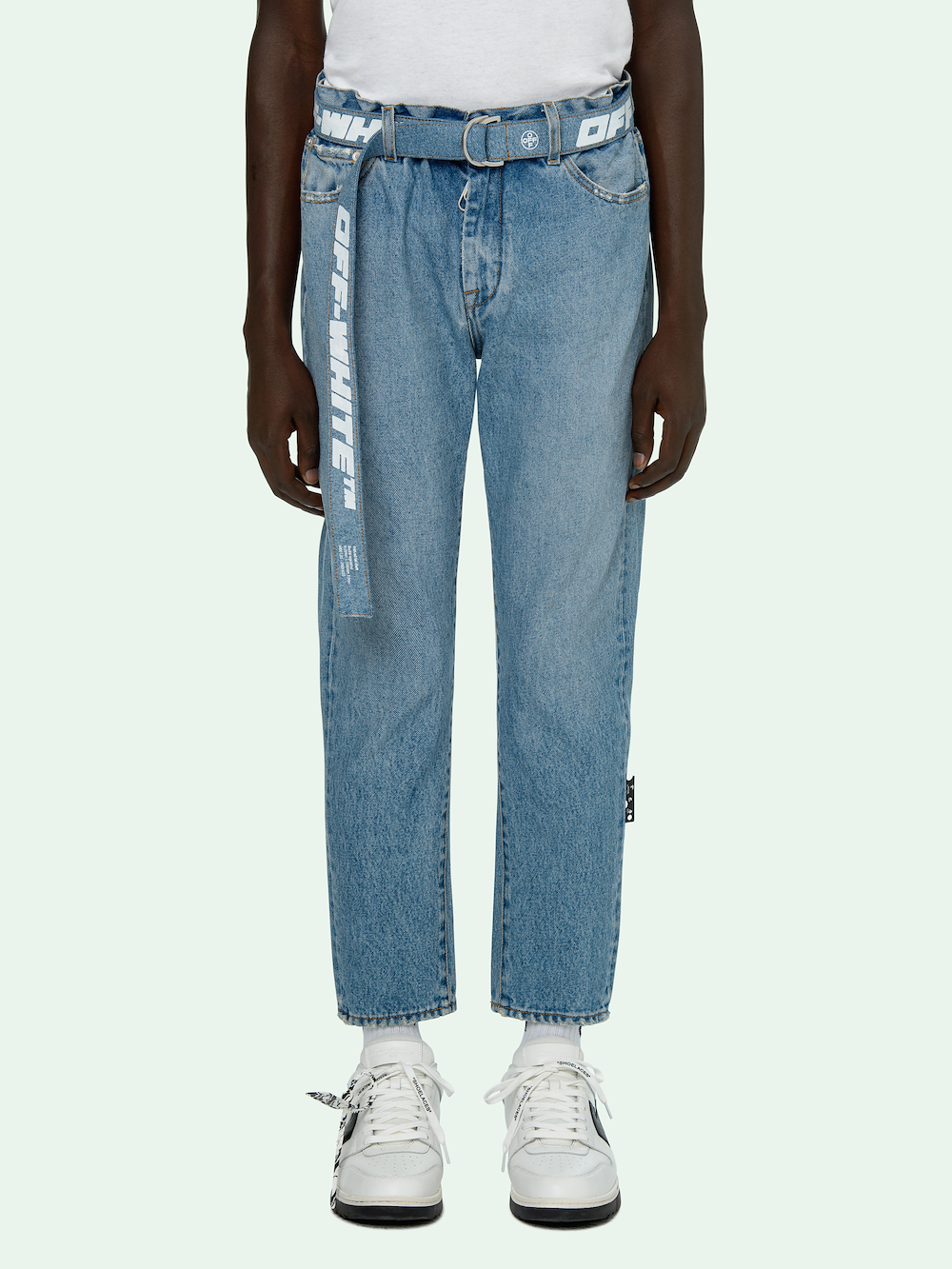 SLIM FIT JEANS WITH BELT secondary image