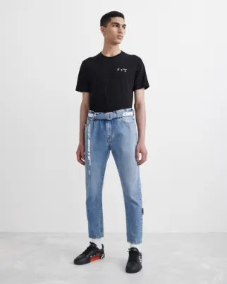 denim label off white