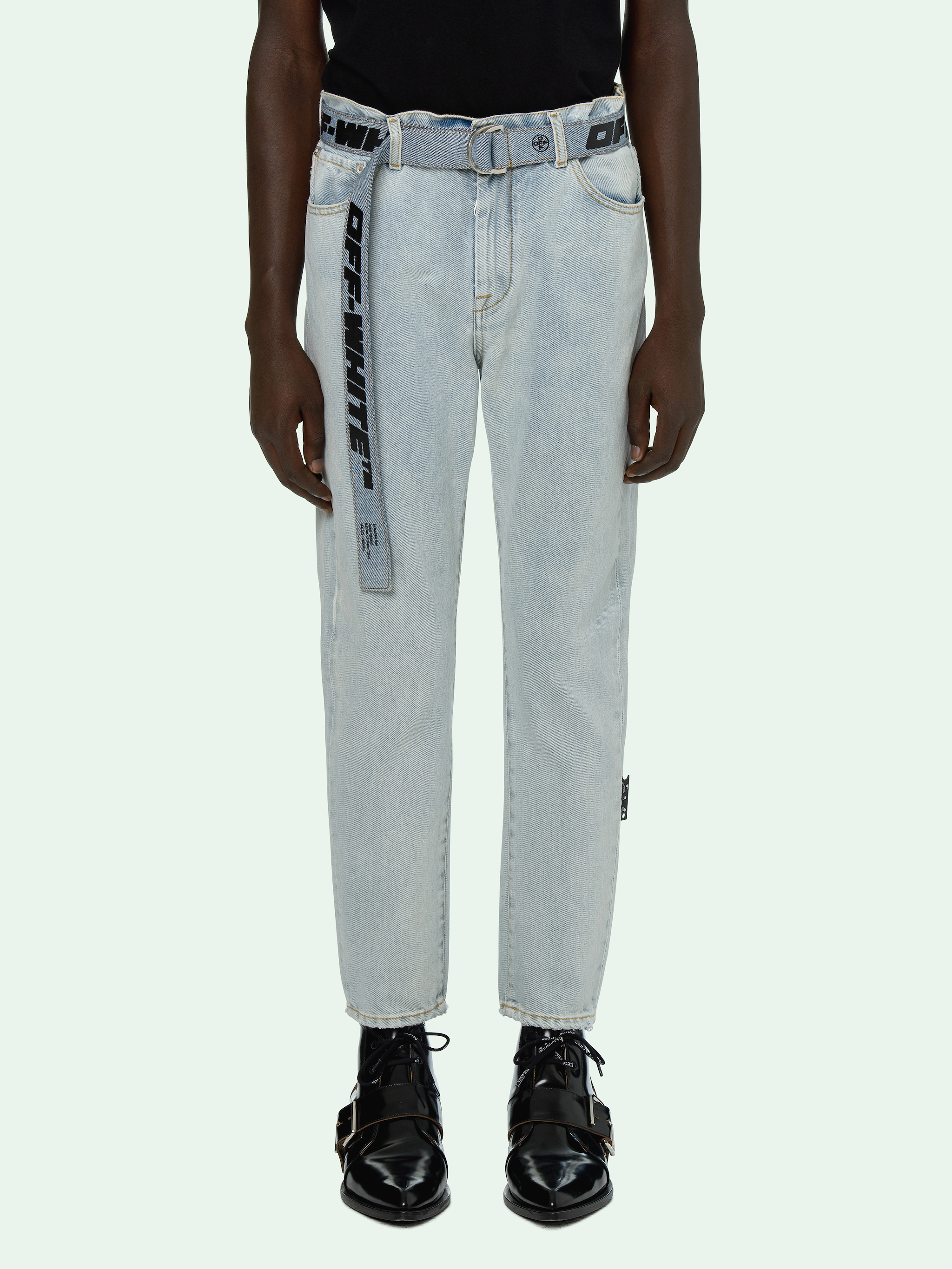SLIM FIT JEANS WITH BELT OffWhite™ Official Site