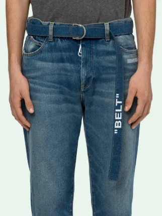 SLIM LOW CROTCH JEANS in blue | Off-White™ Official DO