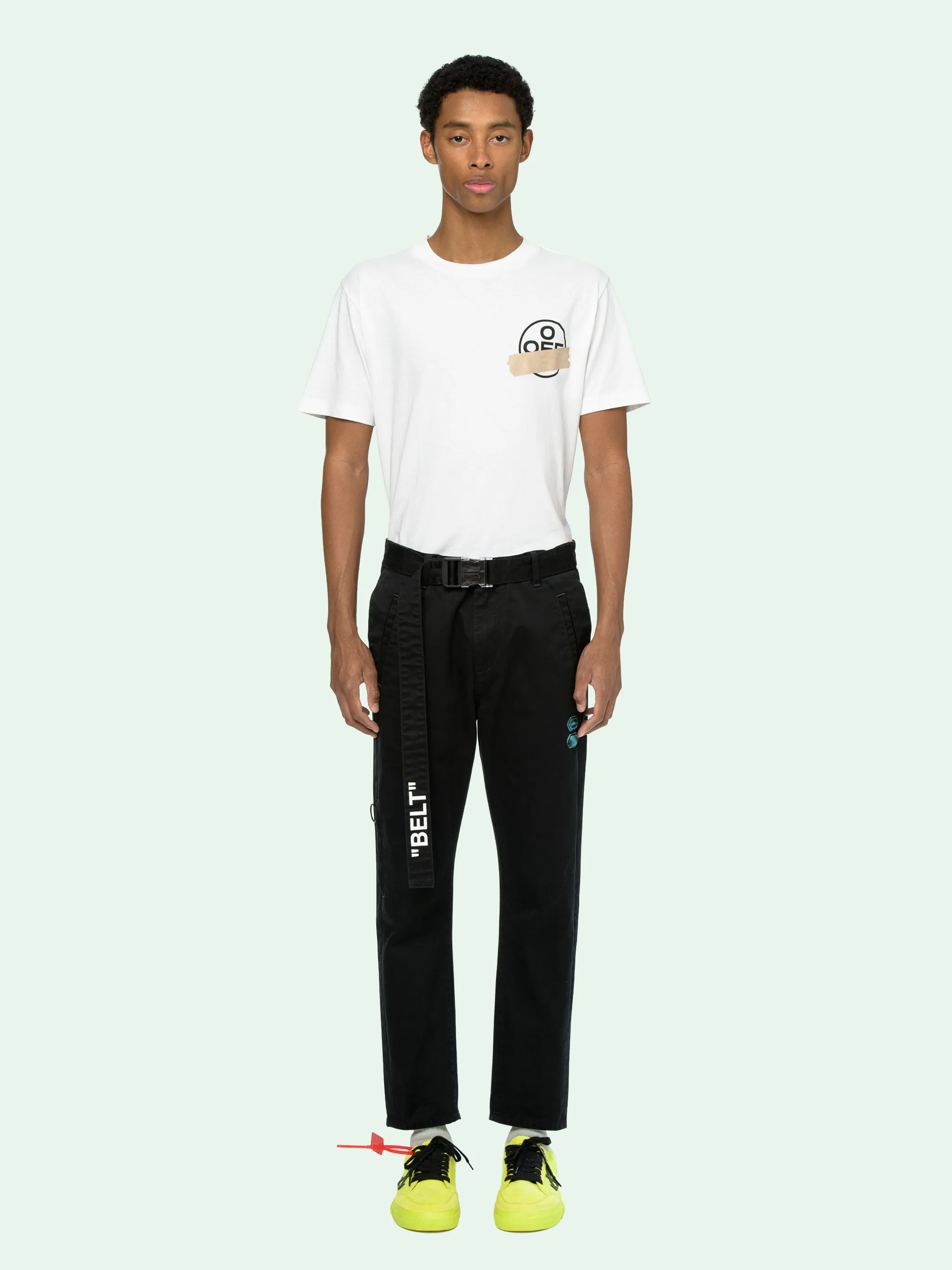 off white slim fit jeans