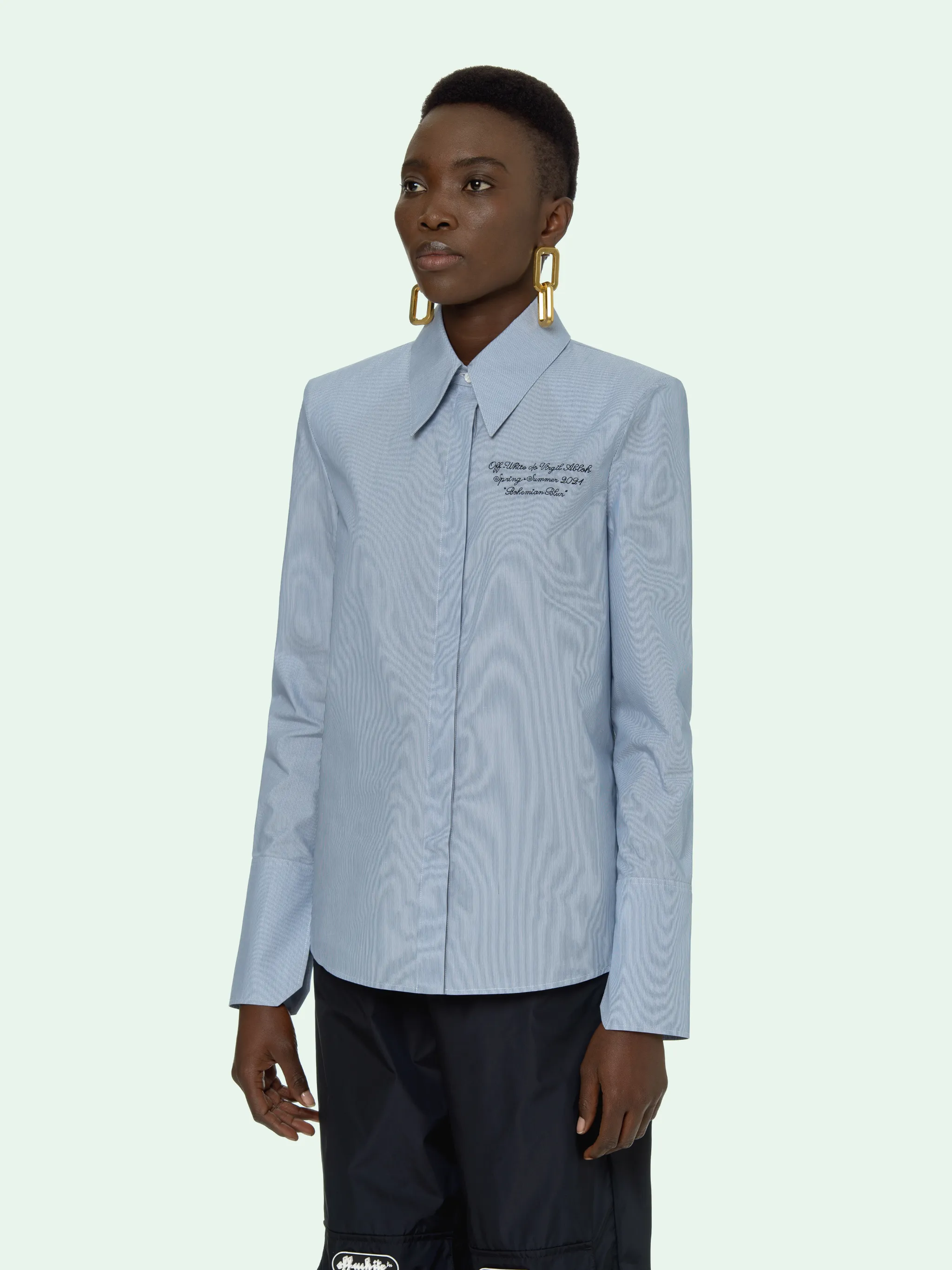 off white slogan print hoodie