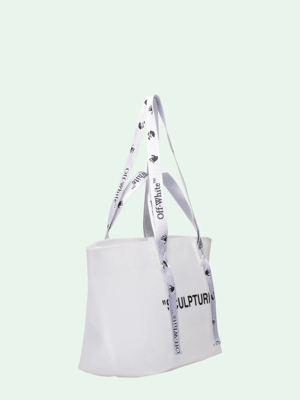 small commercial tote bag off white
