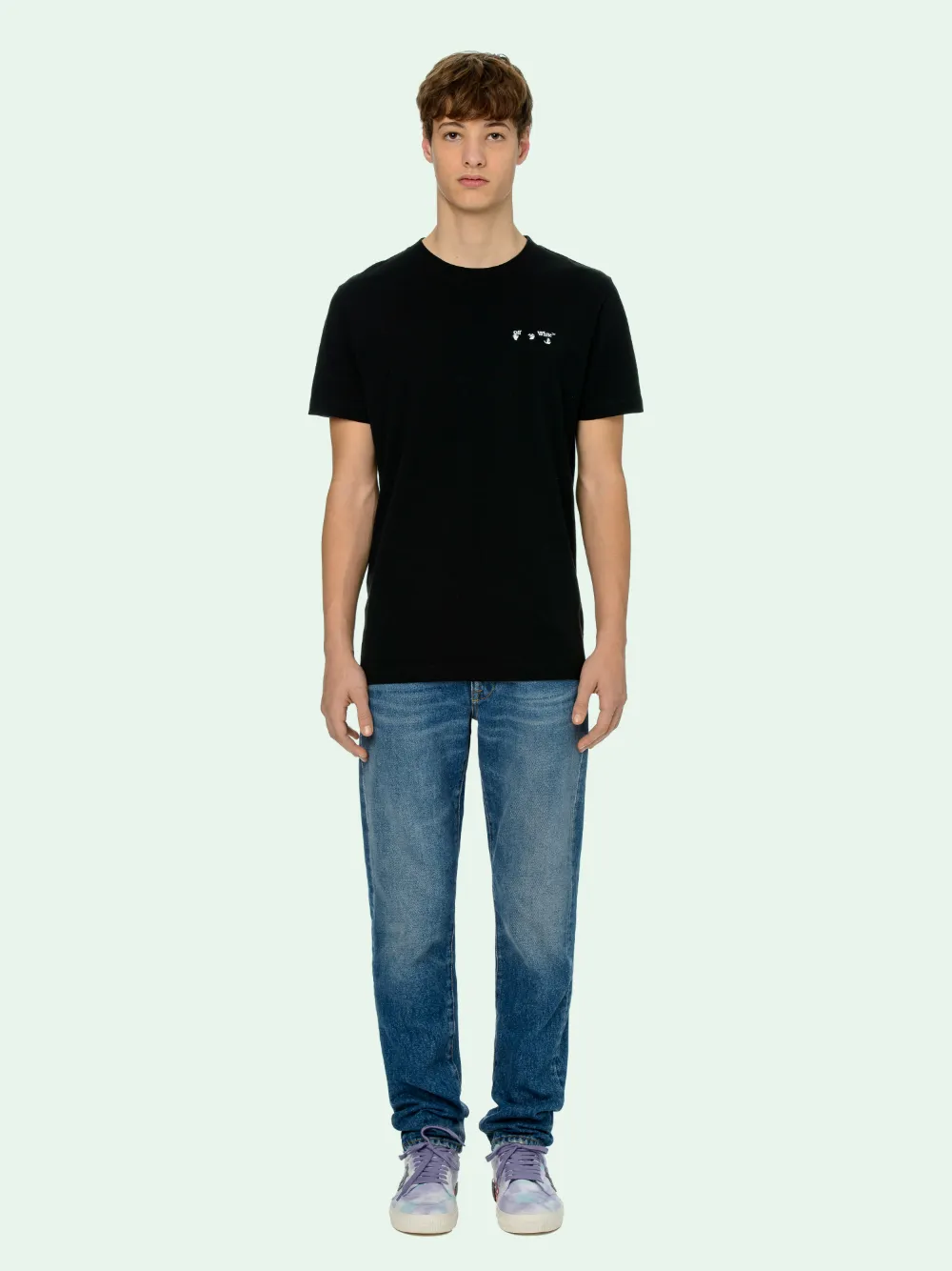 off white small logo t shirt