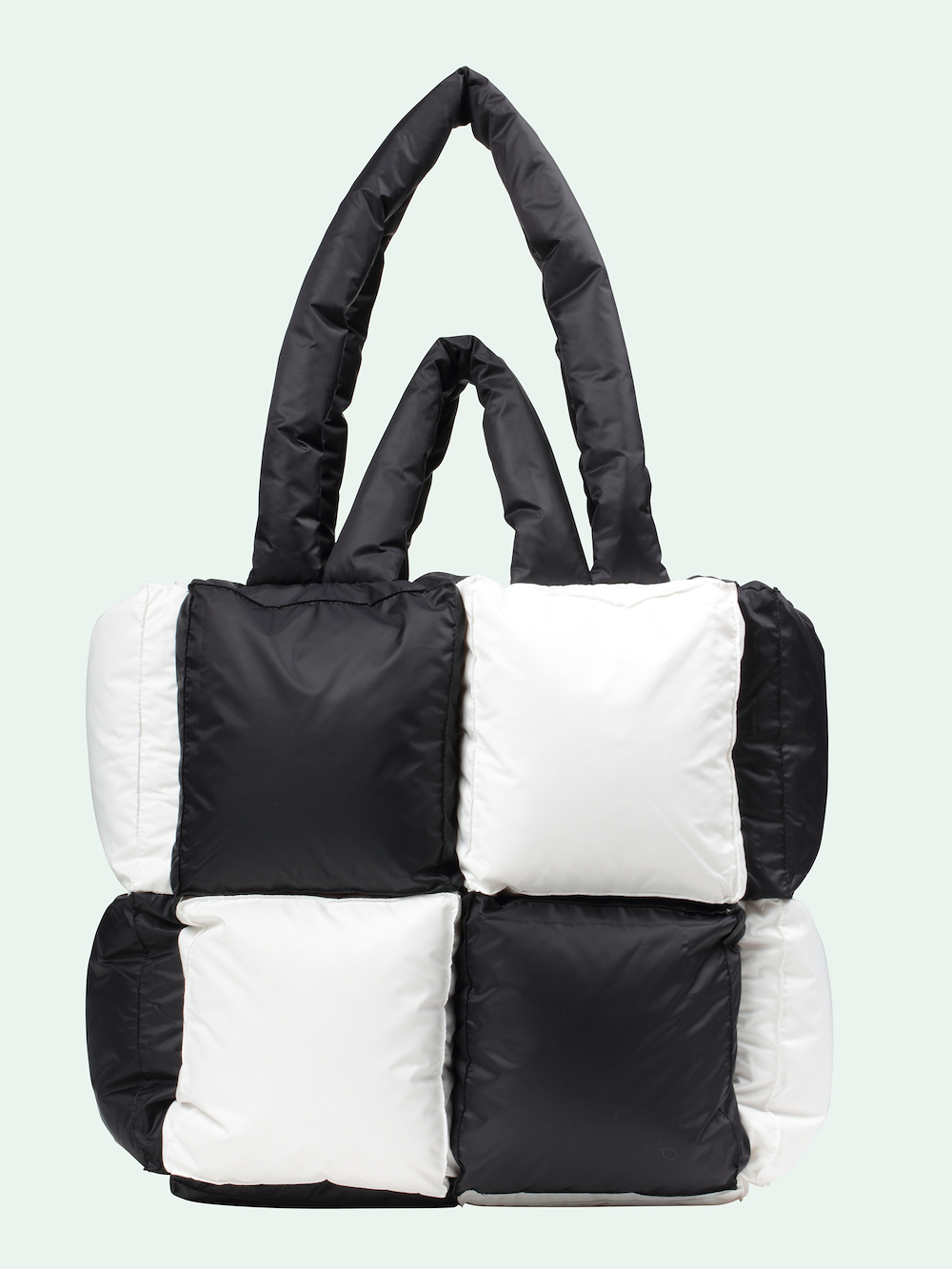 white puffy bag