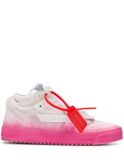 Off-White Primavera Estate 2021 sneakers basse bianche e rosa -  OWIA178S21FAB0010130