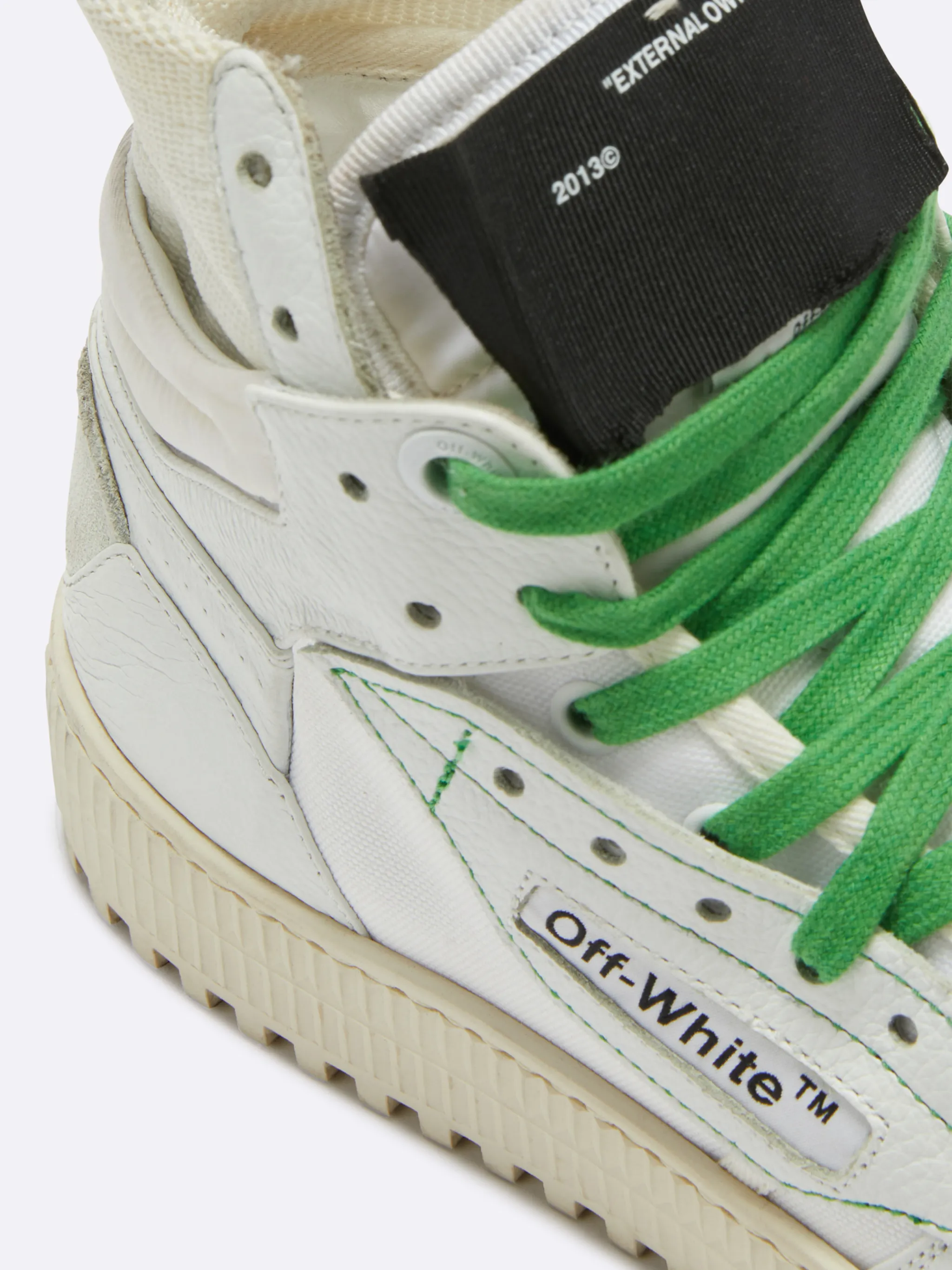 Sneakers alte Off Court in pelle Off-White, bianco - The Corner