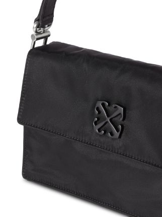 Off-White Soft Jitney 1.4 Nylon Crossbody Bag in Black