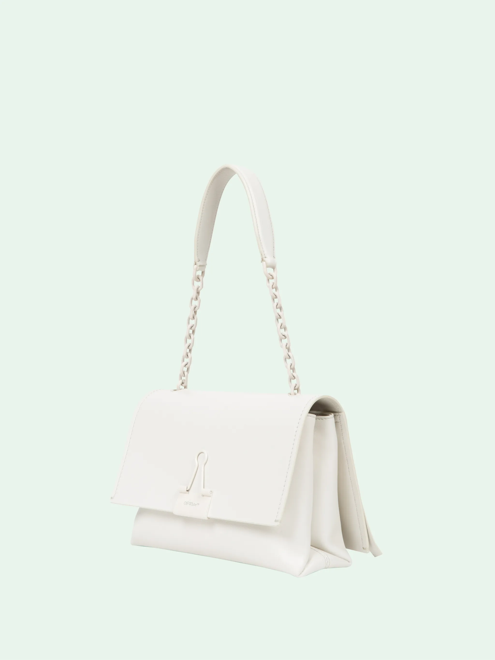 off white medium binder clip bolsa