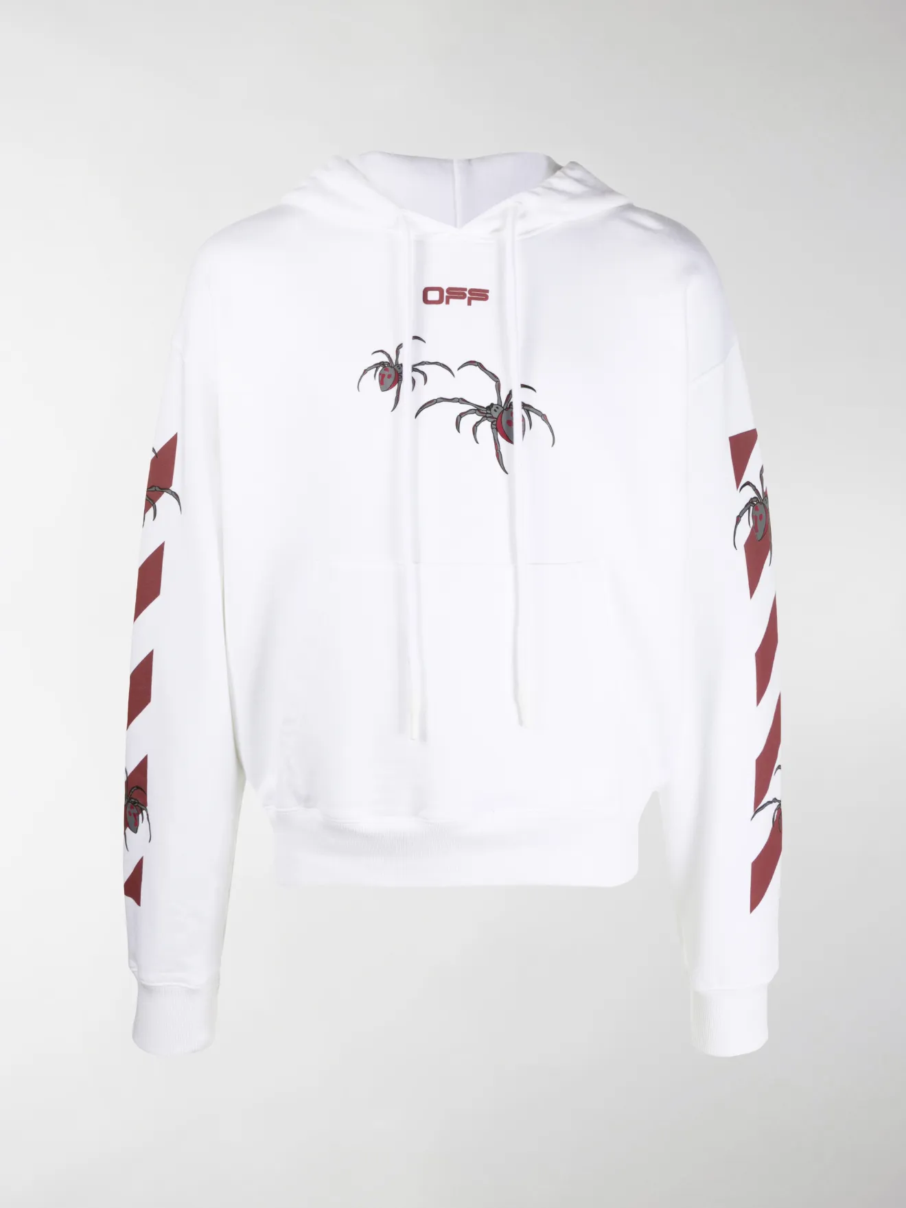 off white bordeaux hoodie