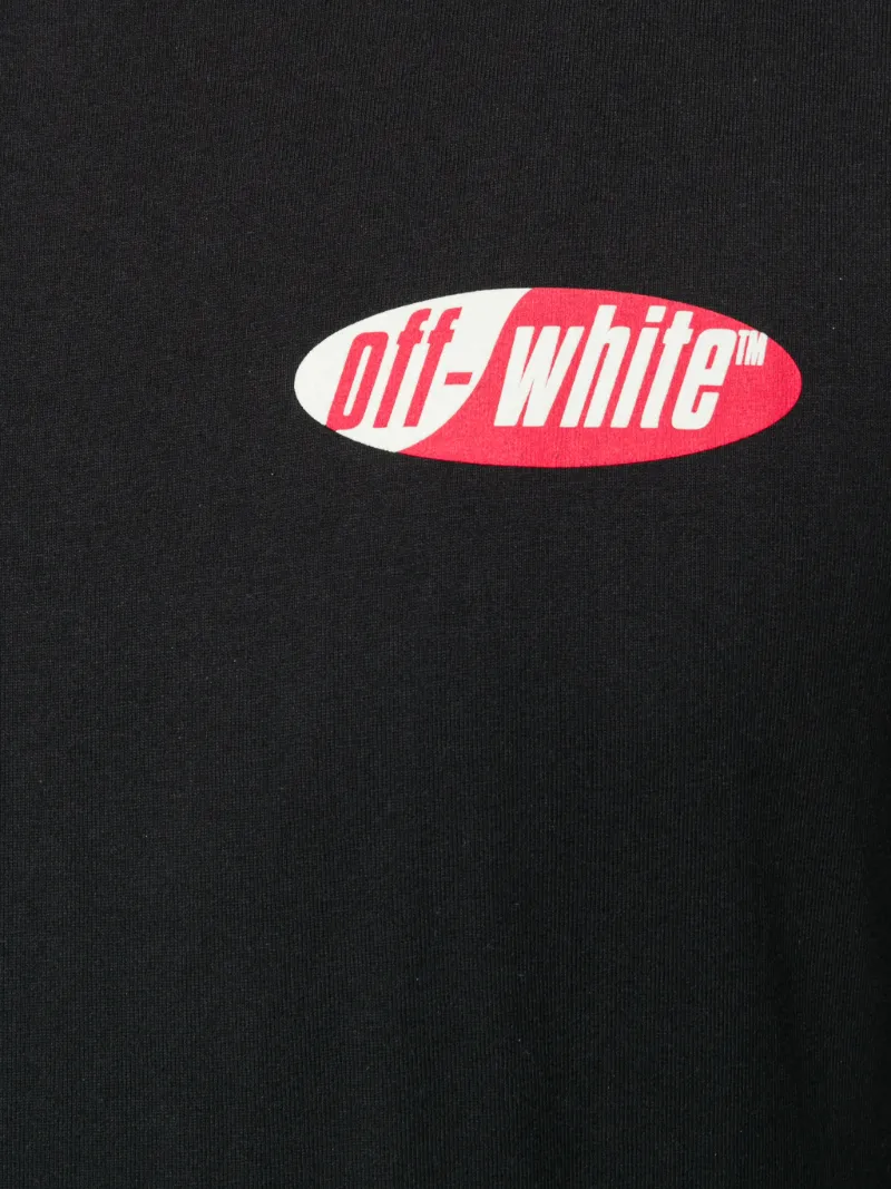 off white split tee