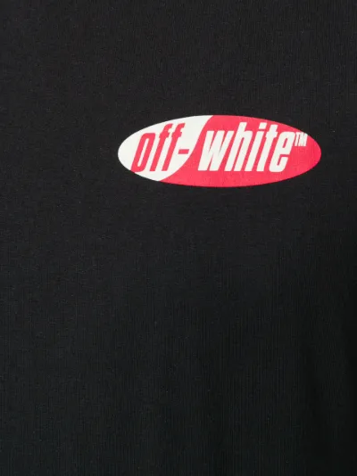 Off white split logo t shirt best sale