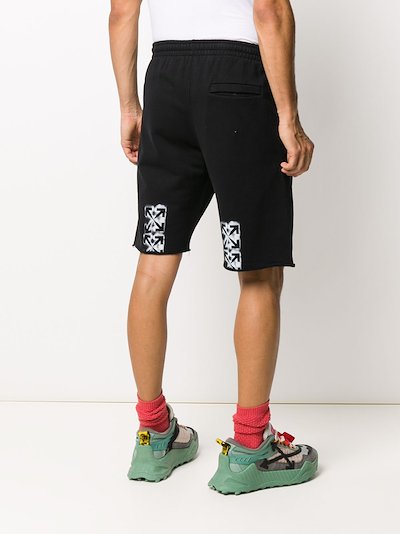 Off-White Sprayed Arrows track shorts MODES