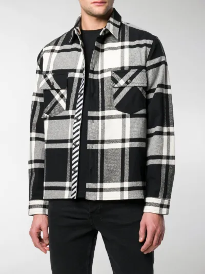 off white plaid flannel